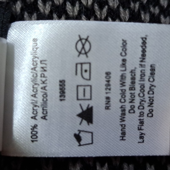 Venus Black/Gray Plaid Long Open Front Cardigan. Size XS (See Measurements) - Picture 8 of 8